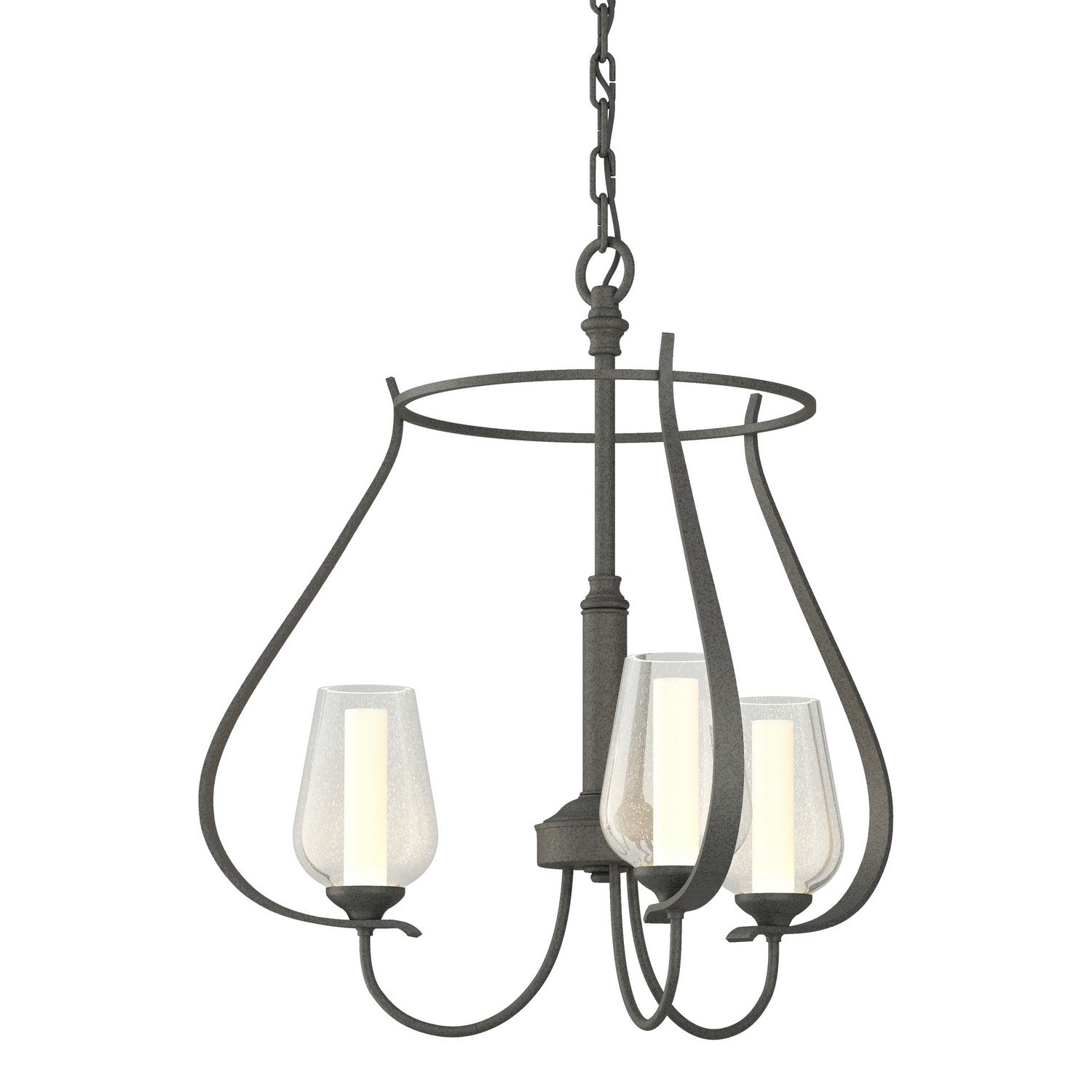 Hubbardton Forge - 103047-SKT-20-ZS0354 - Three Light Chandelier - Flora - Natural Iron