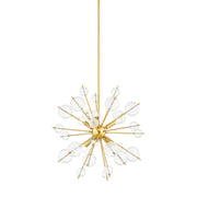 Mitzi - H794806-AGB - Six Light Chandelier - Linnea - Aged Brass