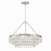 Crystorama - 237-CH - Six Light Chandelier - Calypso - Polished Chrome