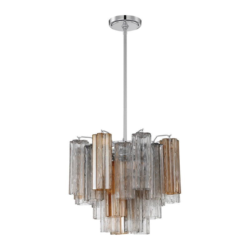 Crystorama - ADD-300-CH-AU - Four Light Chandelier - Addis - Polished Chrome
