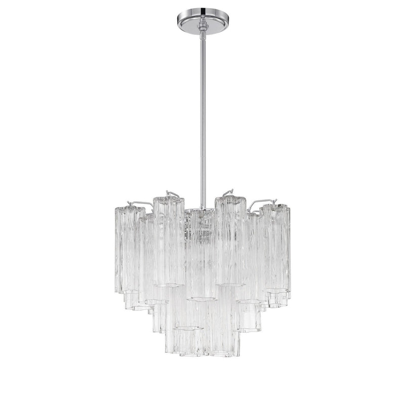 Crystorama - ADD-300-CH-CL - Four Light Chandelier - Addis - Polished Chrome