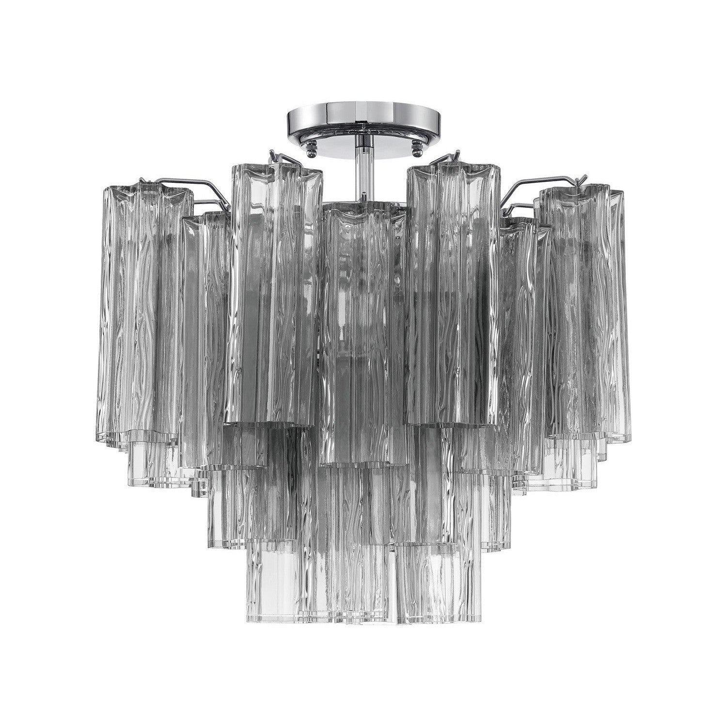Crystorama - ADD-300-CH-SM_CEILING - Four Light Semi Flush Mount - Addis - Polished Chrome