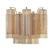Crystorama - ADD-302-AG-AM - Two Light Wall Sconce - Addis - Aged Brass