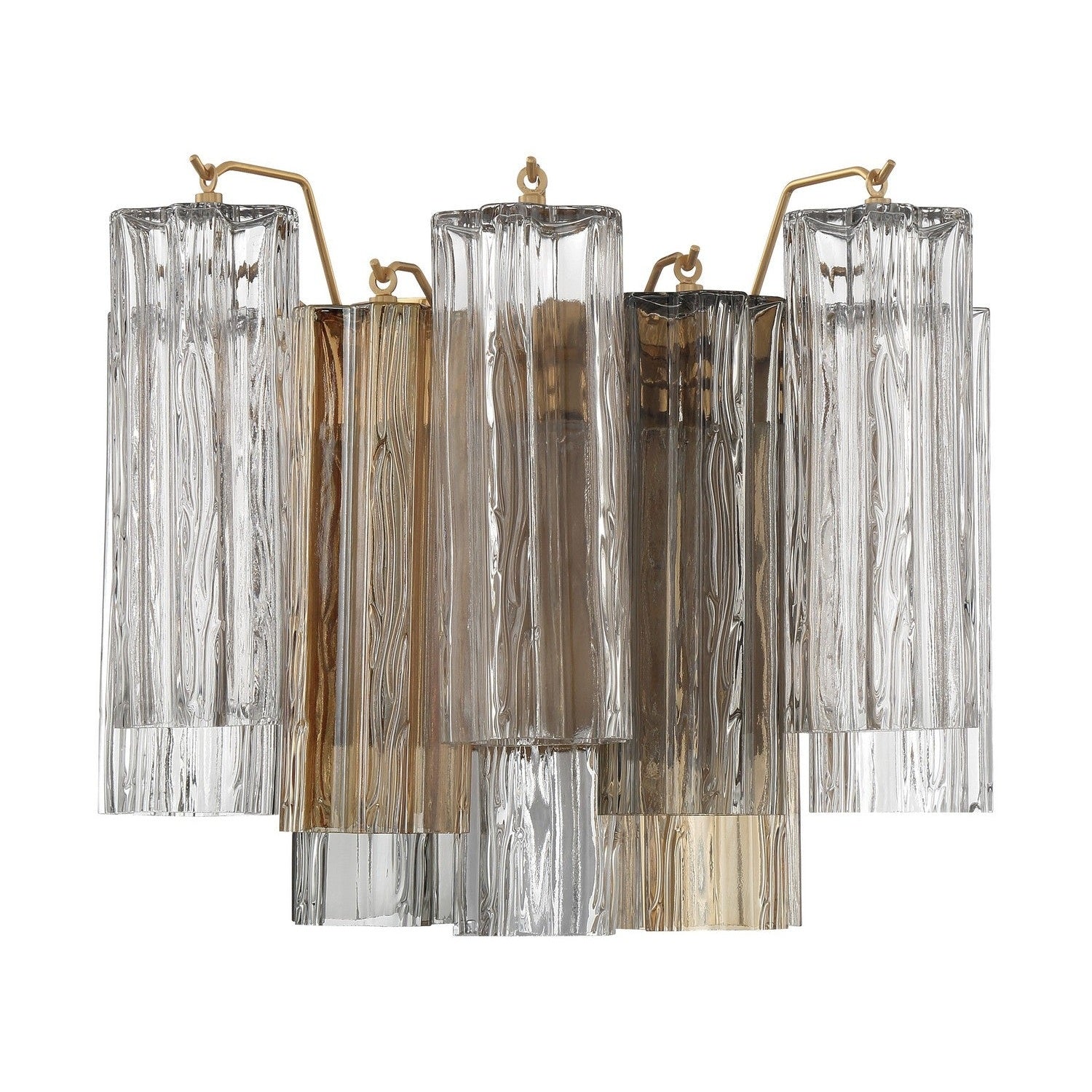 Crystorama - ADD-302-AG-AU - Two Light Wall Sconce - Addis - Aged Brass