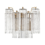 Crystorama - ADD-302-AG-CL - Two Light Wall Sconce - Addis - Aged Brass