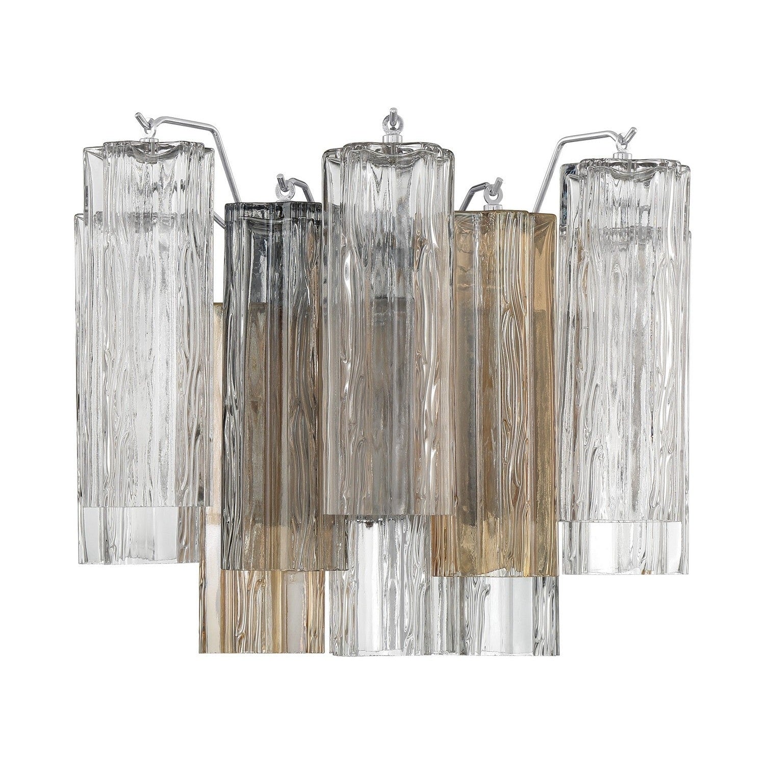 Crystorama - ADD-302-CH-AU - Two Light Wall Sconce - Addis - Polished Chrome