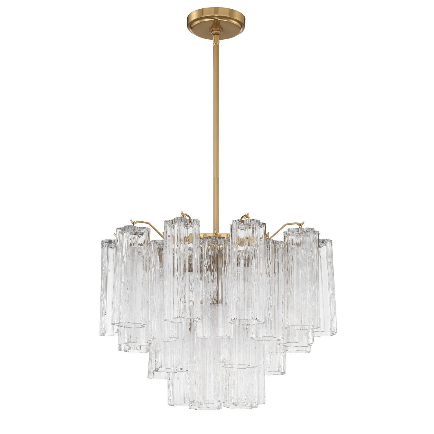 Crystorama - ADD-306-AG-CL - Six Light Chandelier - Addis - Aged Brass