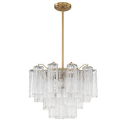 Crystorama - ADD-306-AG-CL - Six Light Chandelier - Addis - Aged Brass