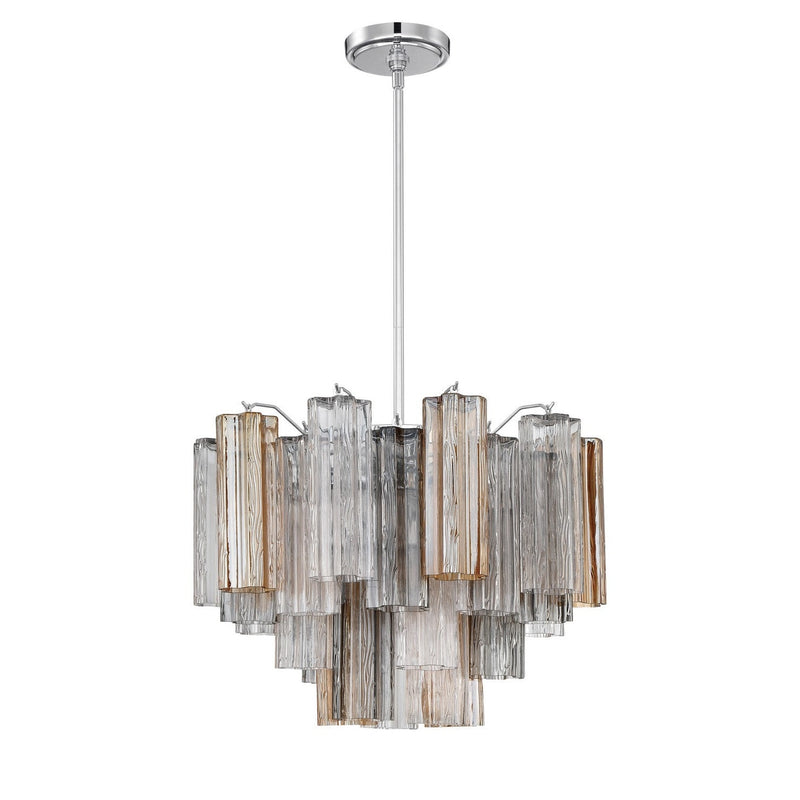 Crystorama - ADD-306-CH-AU - Six Light Chandelier - Addis - Polished Chrome