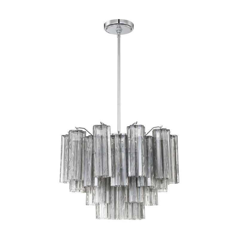 Crystorama - ADD-306-CH-SM - Six Light Chandelier - Addis - Polished Chrome