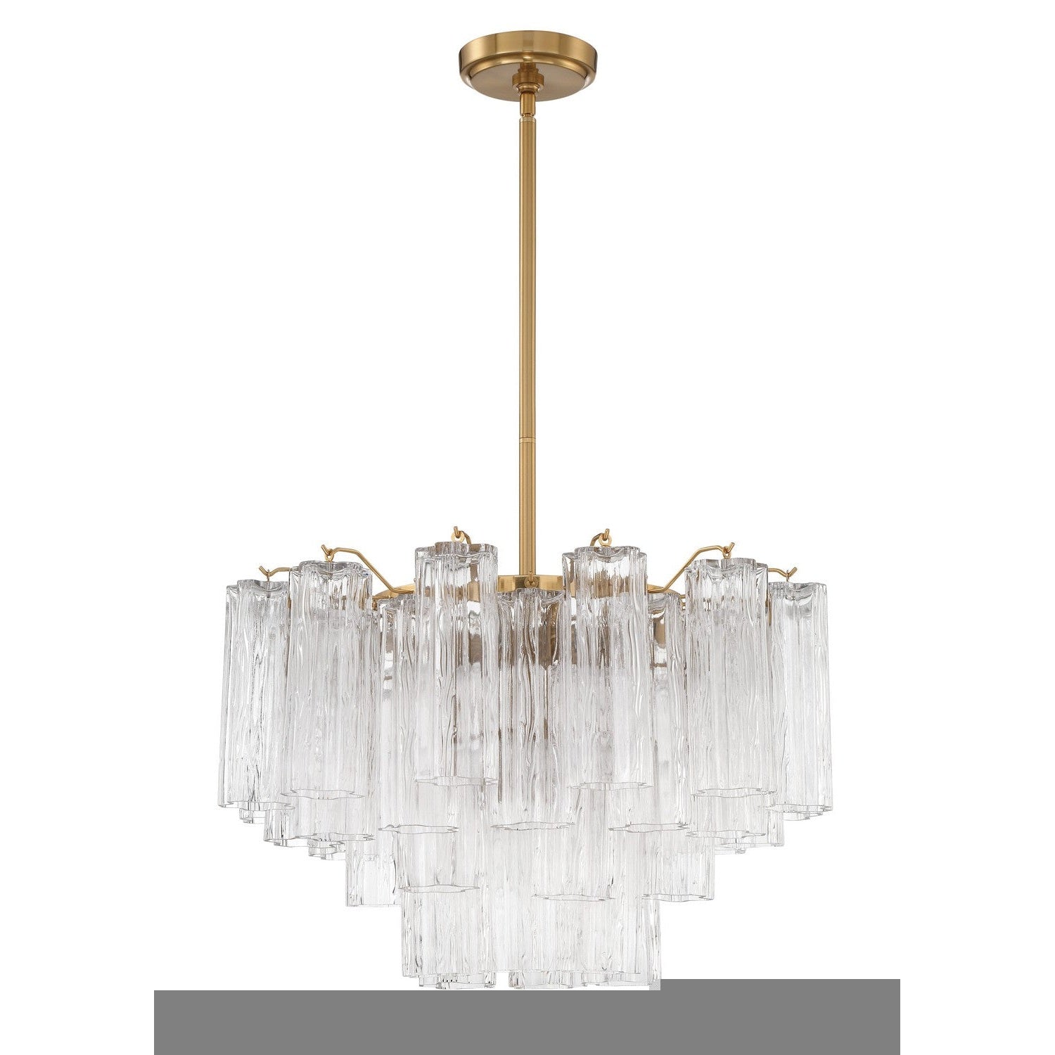 Crystorama - ADD-308-AG-CL - Nine Light Chandelier - Addis - Aged Brass