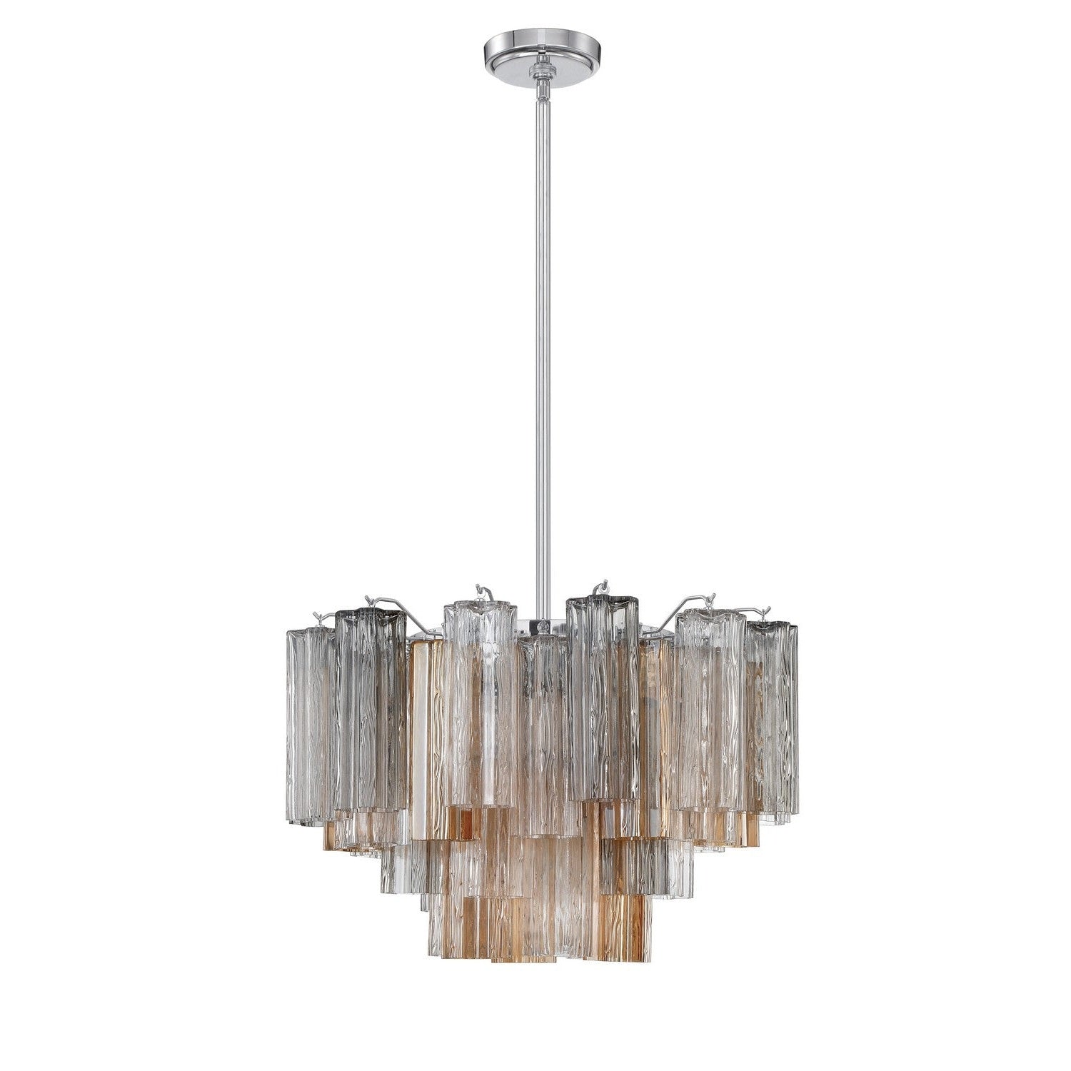 Crystorama - ADD-308-CH-AU - Nine Light Chandelier - Addis - Polished Chrome