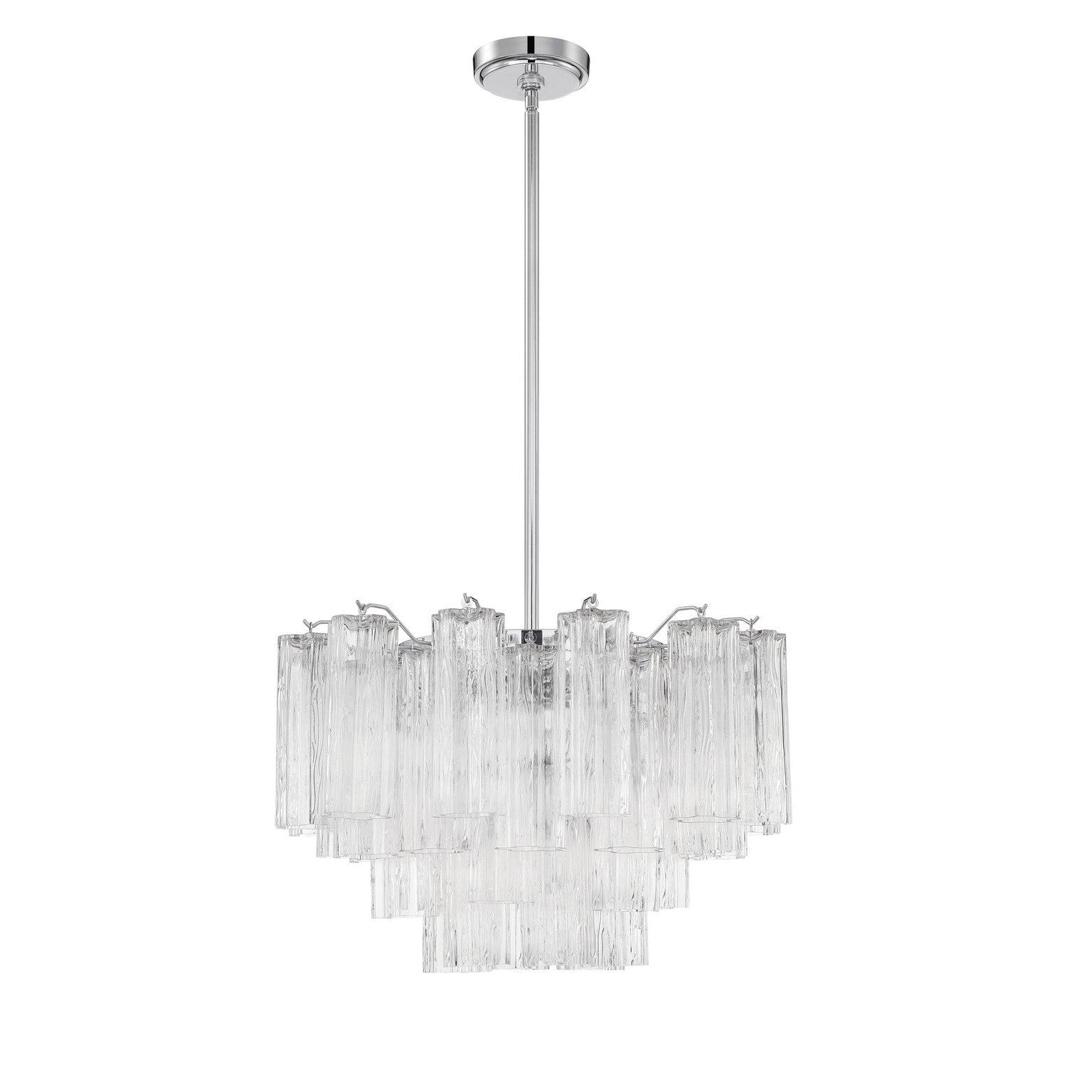 Crystorama - ADD-308-CH-CL - Nine Light Chandelier - Addis - Polished Chrome