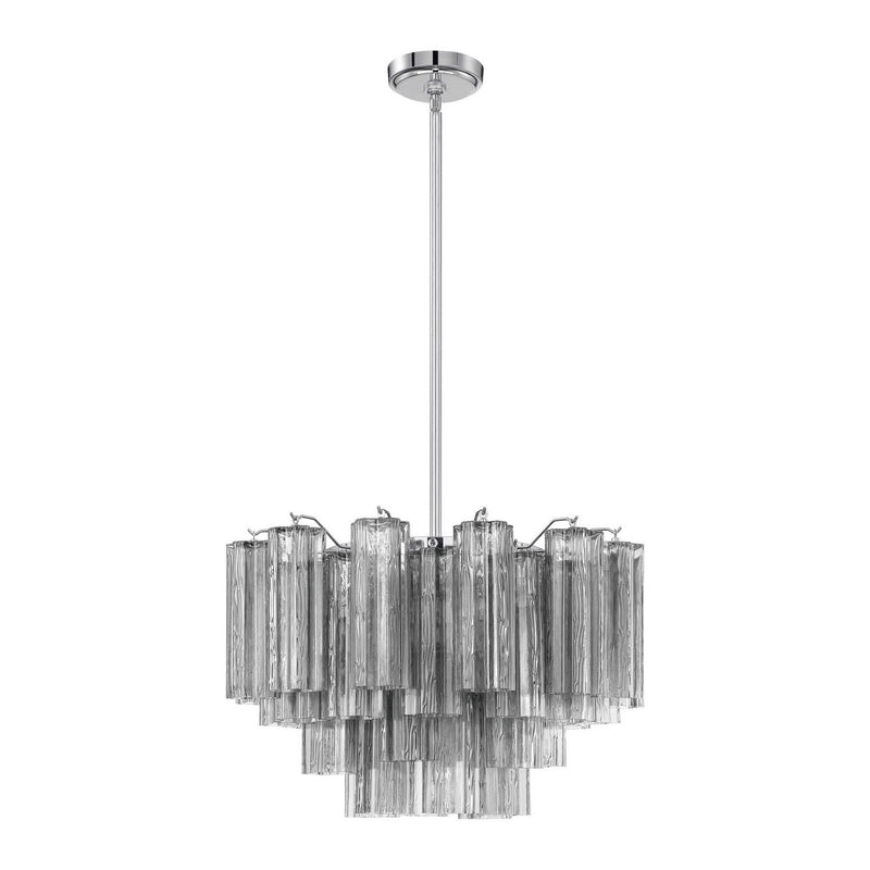 Crystorama - ADD-308-CH-SM - Nine Light Chandelier - Addis - Polished Chrome