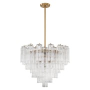 Crystorama - ADD-312-AG-CL - 12 Light Chandelier - Addis - Aged Brass