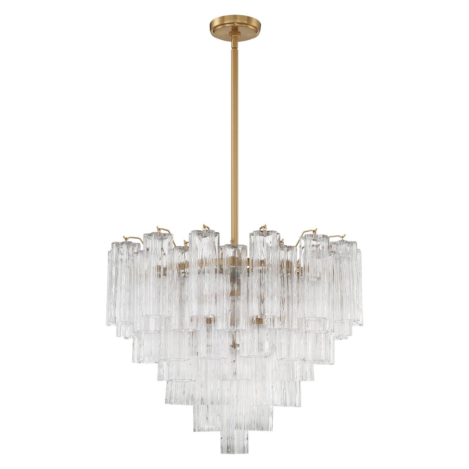 Crystorama - ADD-312-AG-CL - 12 Light Chandelier - Addis - Aged Brass