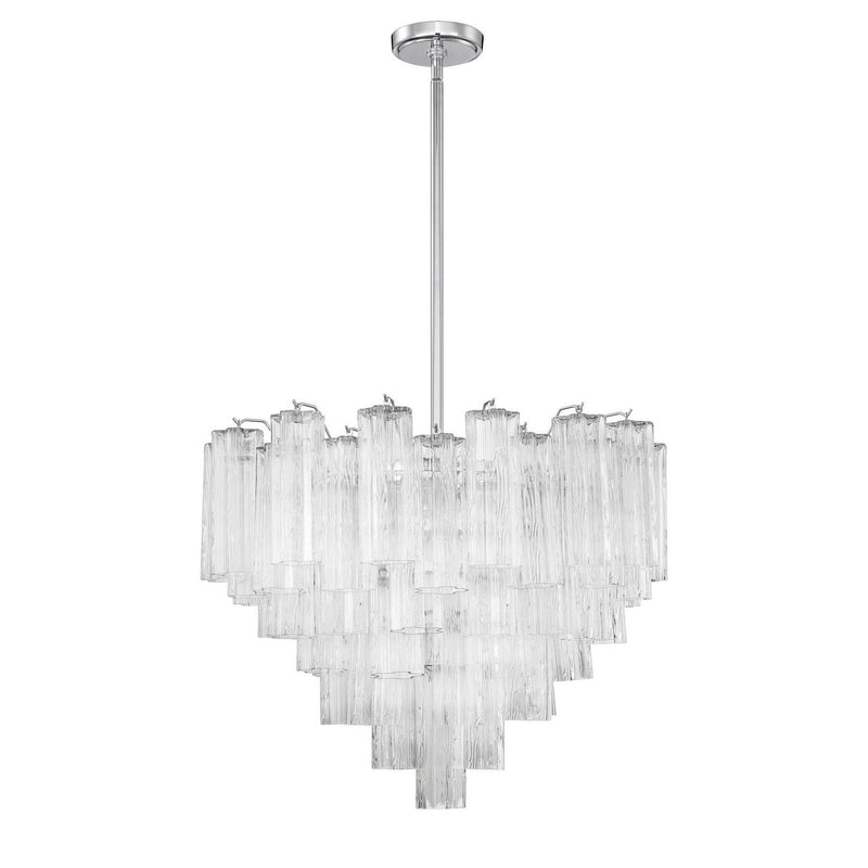 Crystorama - ADD-312-CH-CL - 12 Light Chandelier - Addis - Polished Chrome