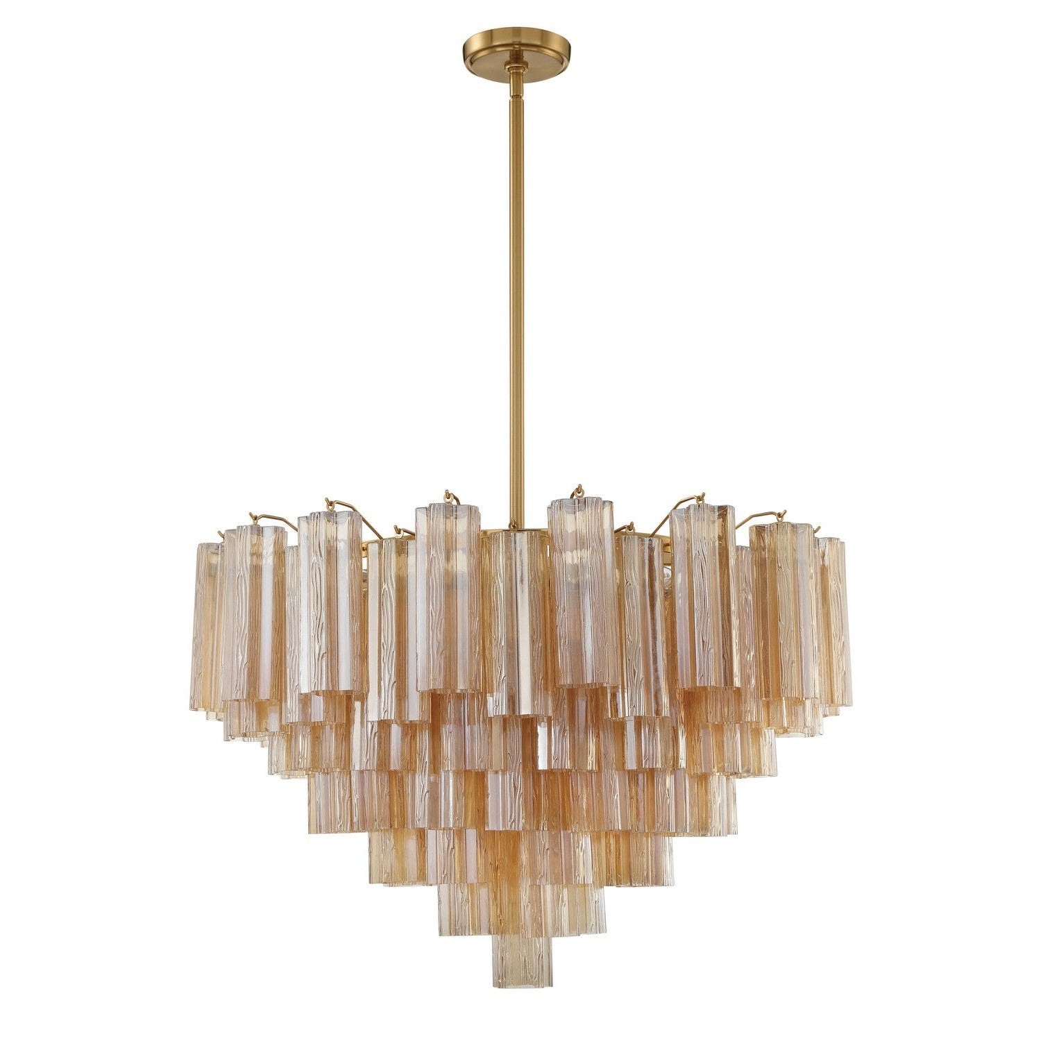 Crystorama - ADD-316-AG-AM - 16 Light Chandelier - Addis - Aged Brass