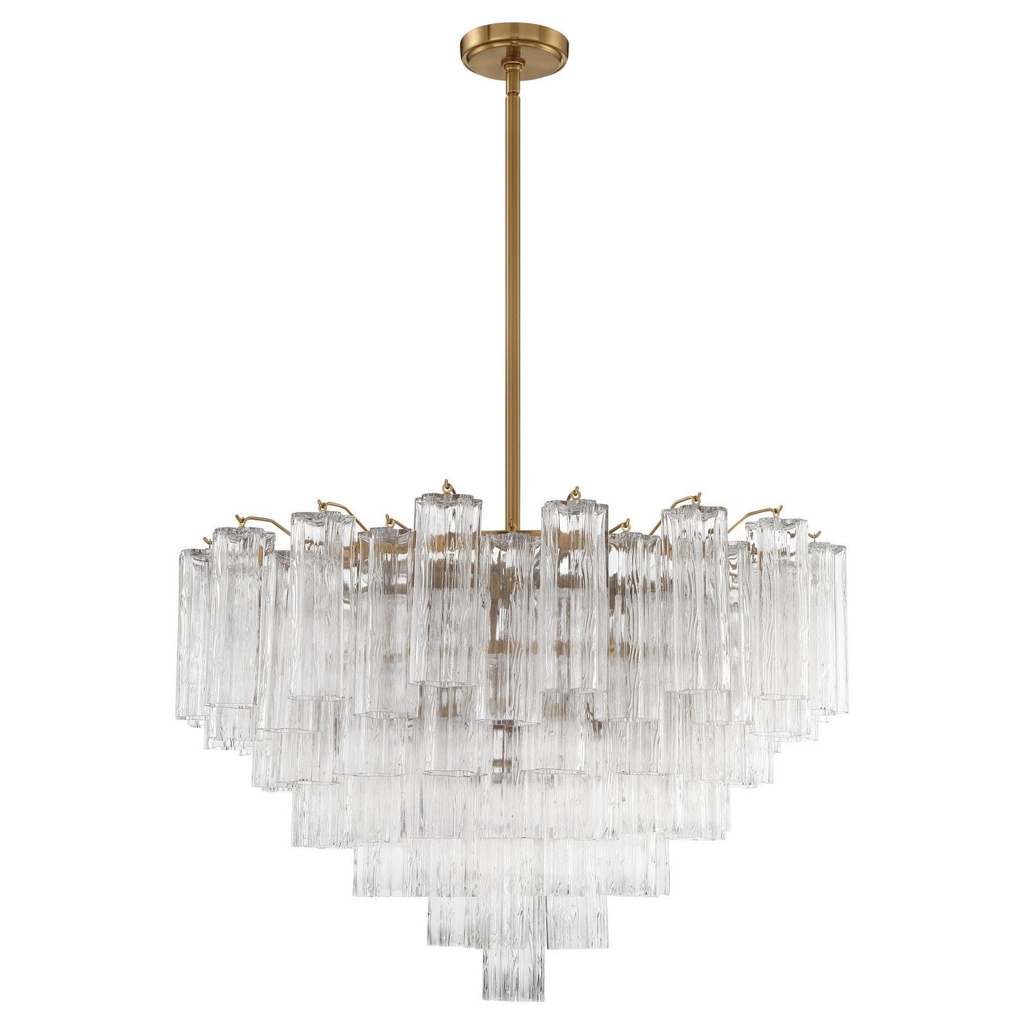 Crystorama - ADD-316-AG-CL - 16 Light Chandelier - Addis - Aged Brass