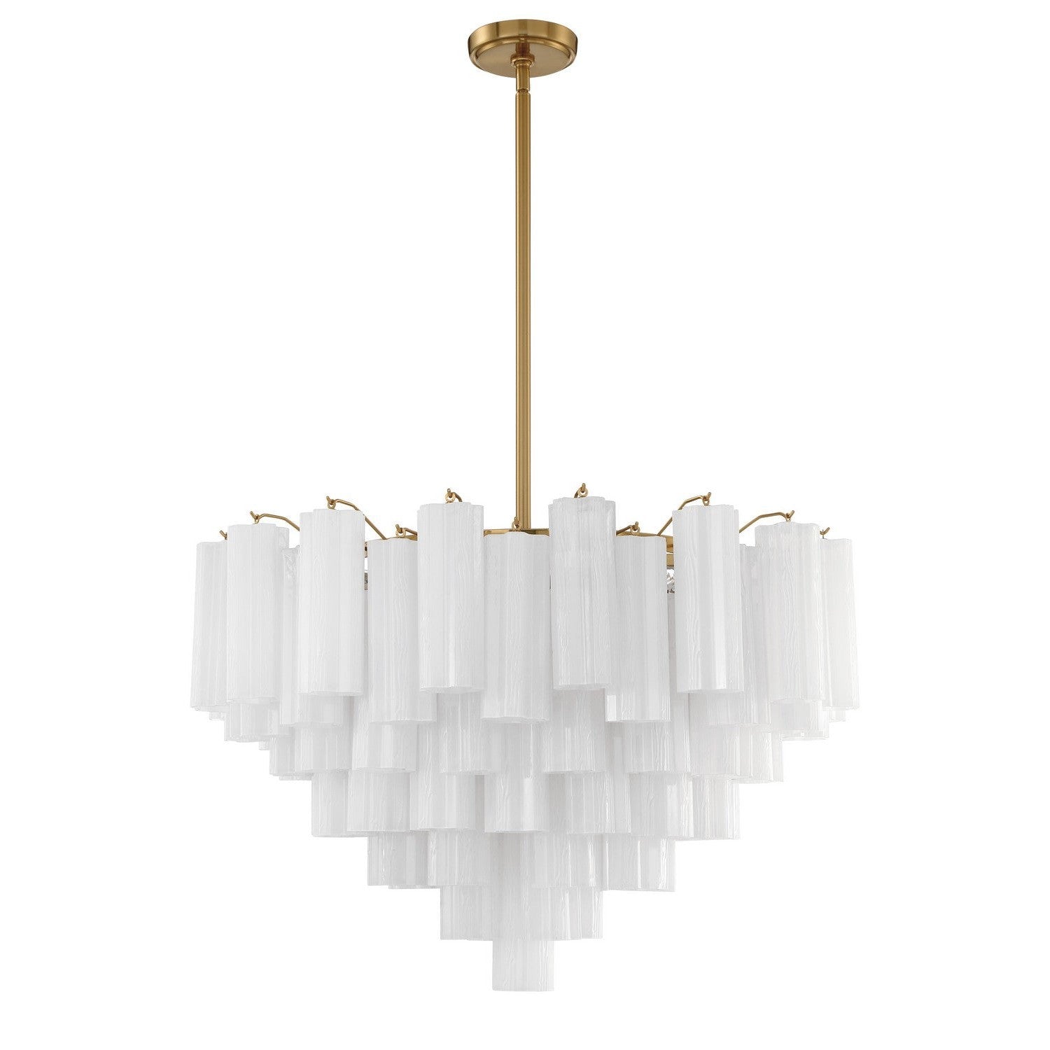 Crystorama - ADD-316-AG-WH - 16 Light Chandelier - Addis - Aged Brass