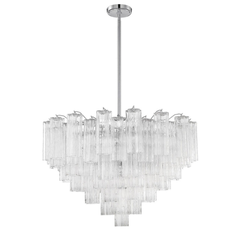 Crystorama - ADD-316-CH-CL - 16 Light Chandelier - Addis - Polished Chrome