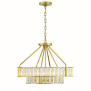 Crystorama - FAR-6006-AG - Six Light Chandelier - Farris - Aged Brass