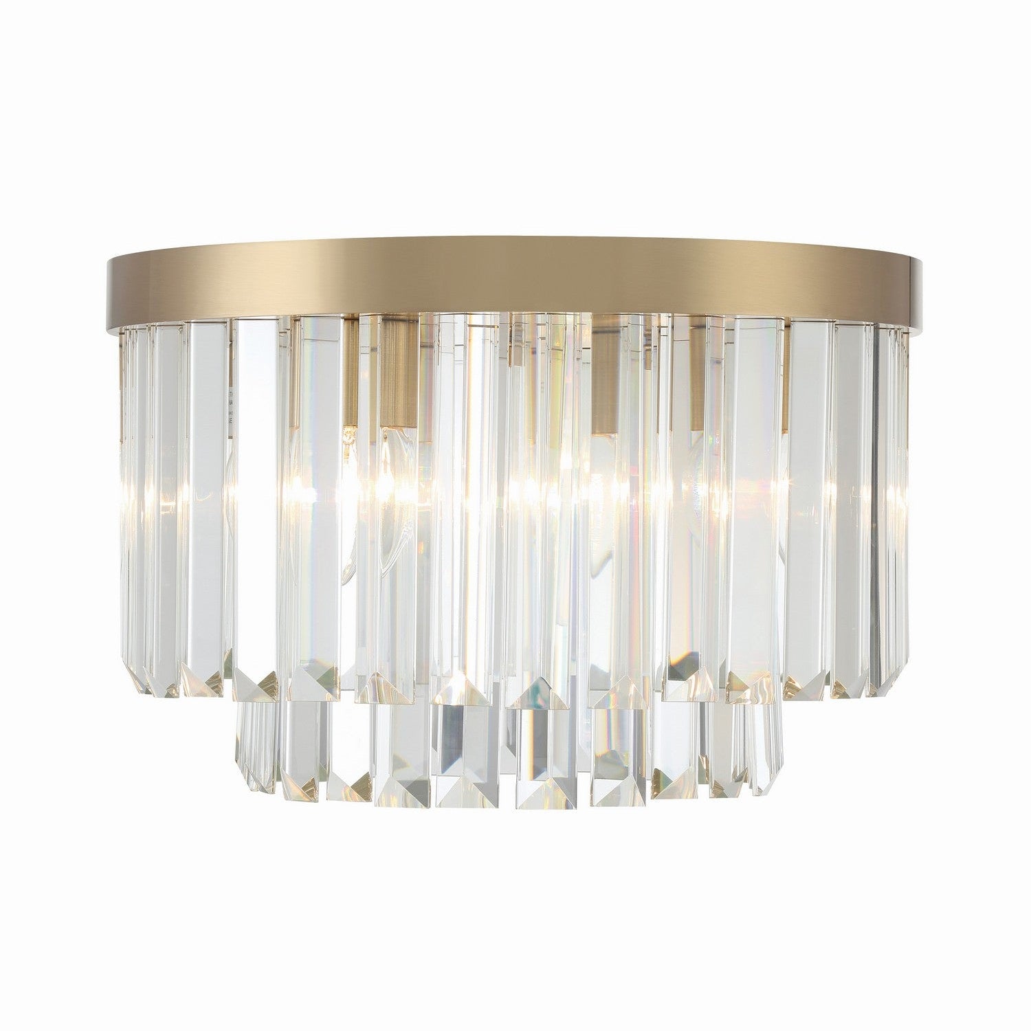 Crystorama - HAY-1400-AG - Four Light Flush Mount - Hayes - Aged Brass