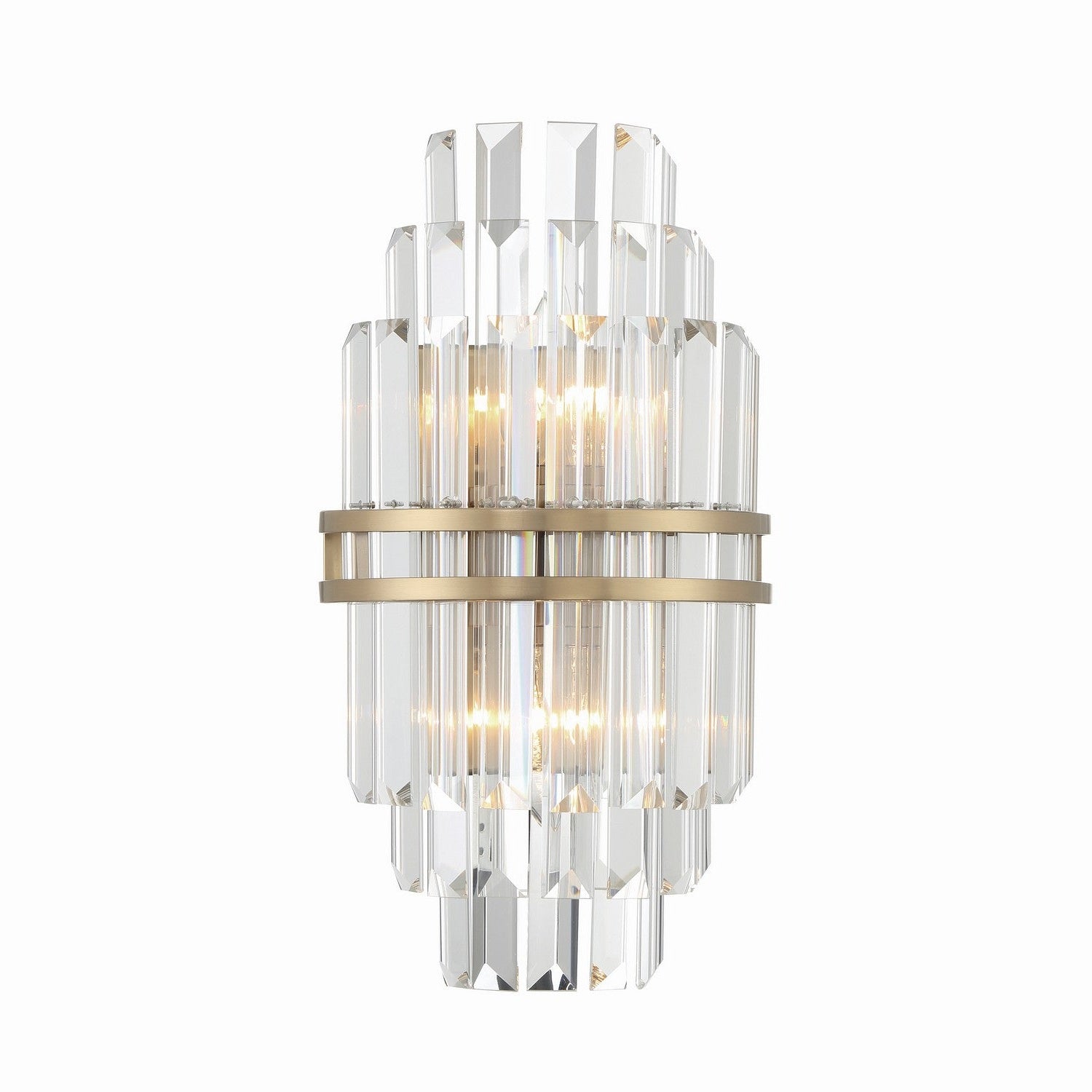 Crystorama - HAY-1402-AG - Two Light Wall Sconce - Hayes - Aged Brass