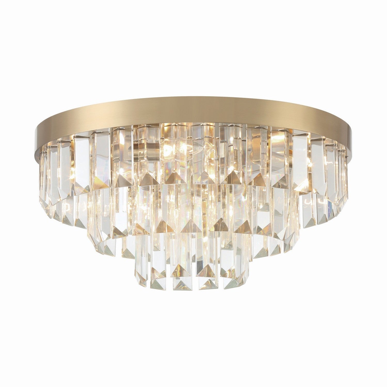 Crystorama - HAY-1403-AG - Eight Light Flush Mount - Hayes - Aged Brass