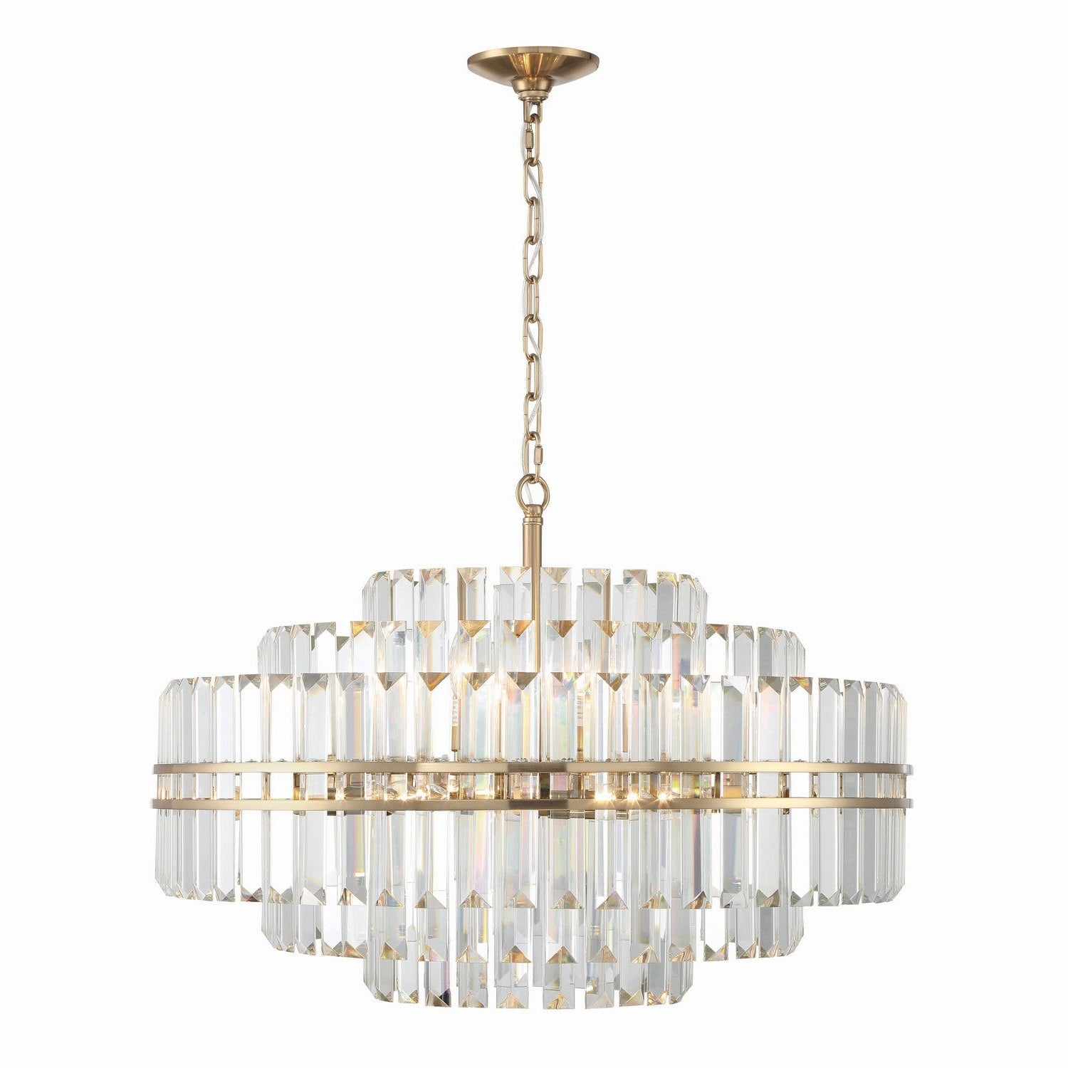 Crystorama - HAY-1407-AG - 16 Light Chandelier - Hayes - Aged Brass