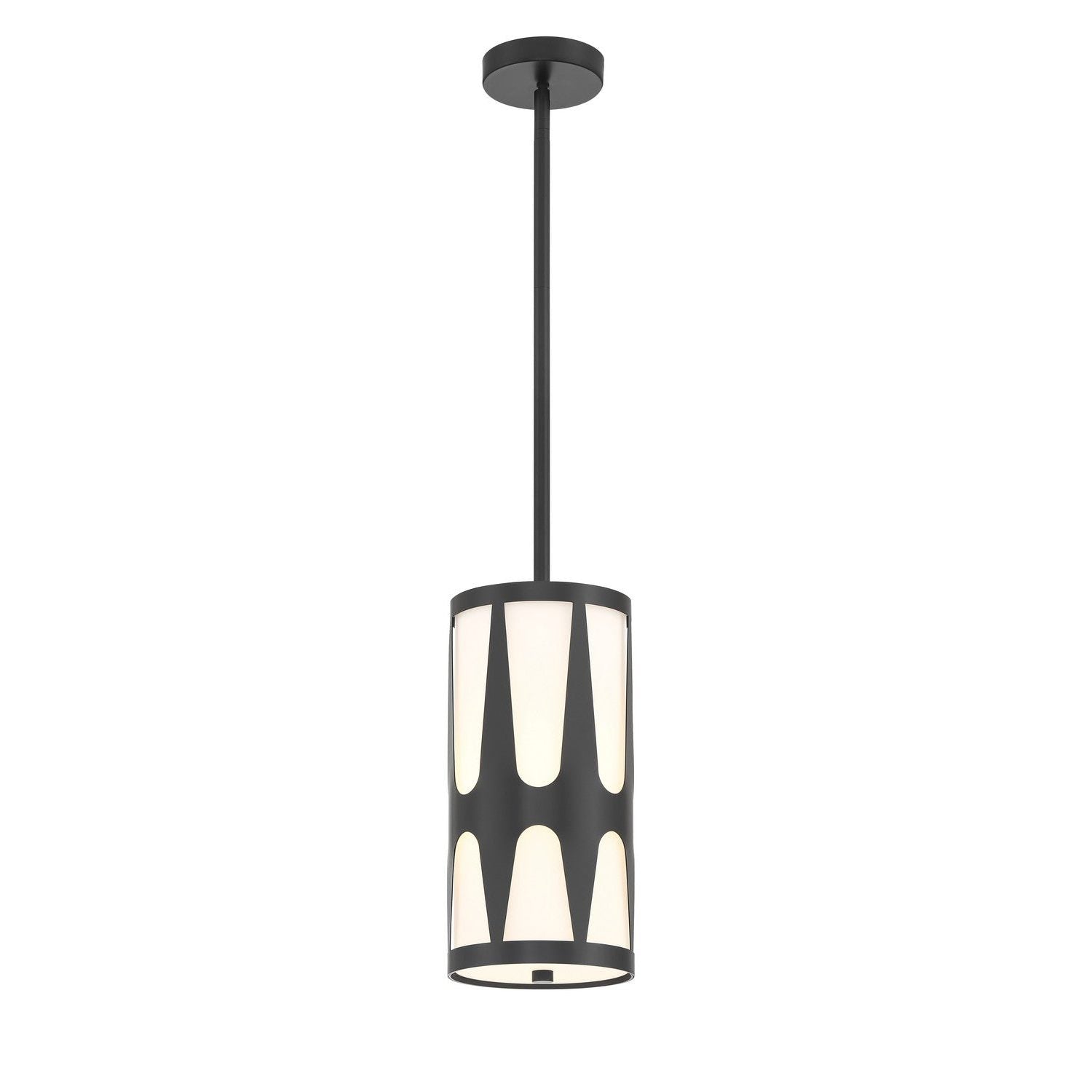 Crystorama - ROY-801-BK - One Light Pendant - Royston - Black