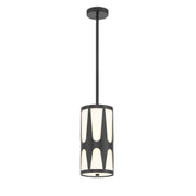 Crystorama - ROY-801-BK - One Light Pendant - Royston - Black