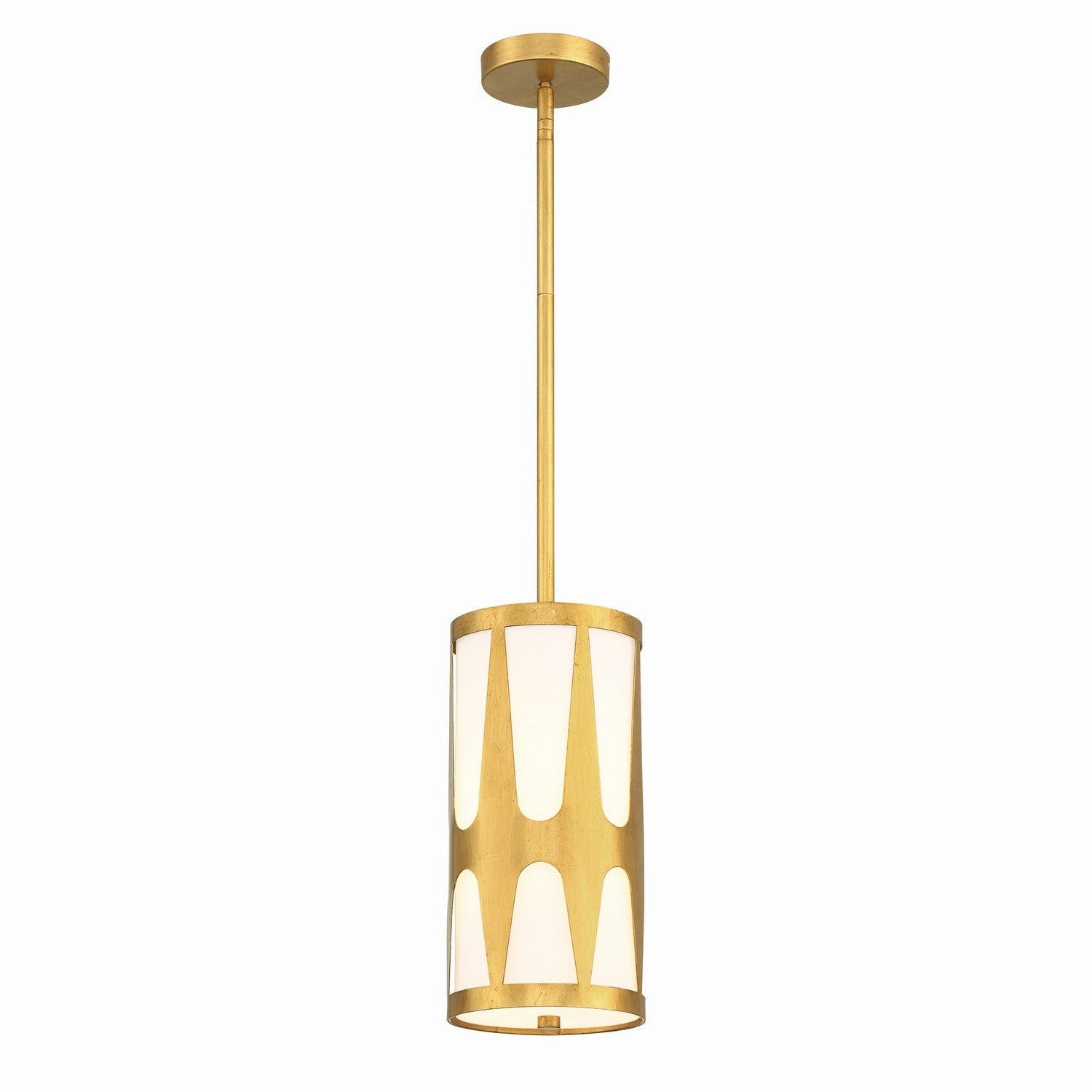 Crystorama - ROY-801-GA - One Light Pendant - Royston - Antique Gold