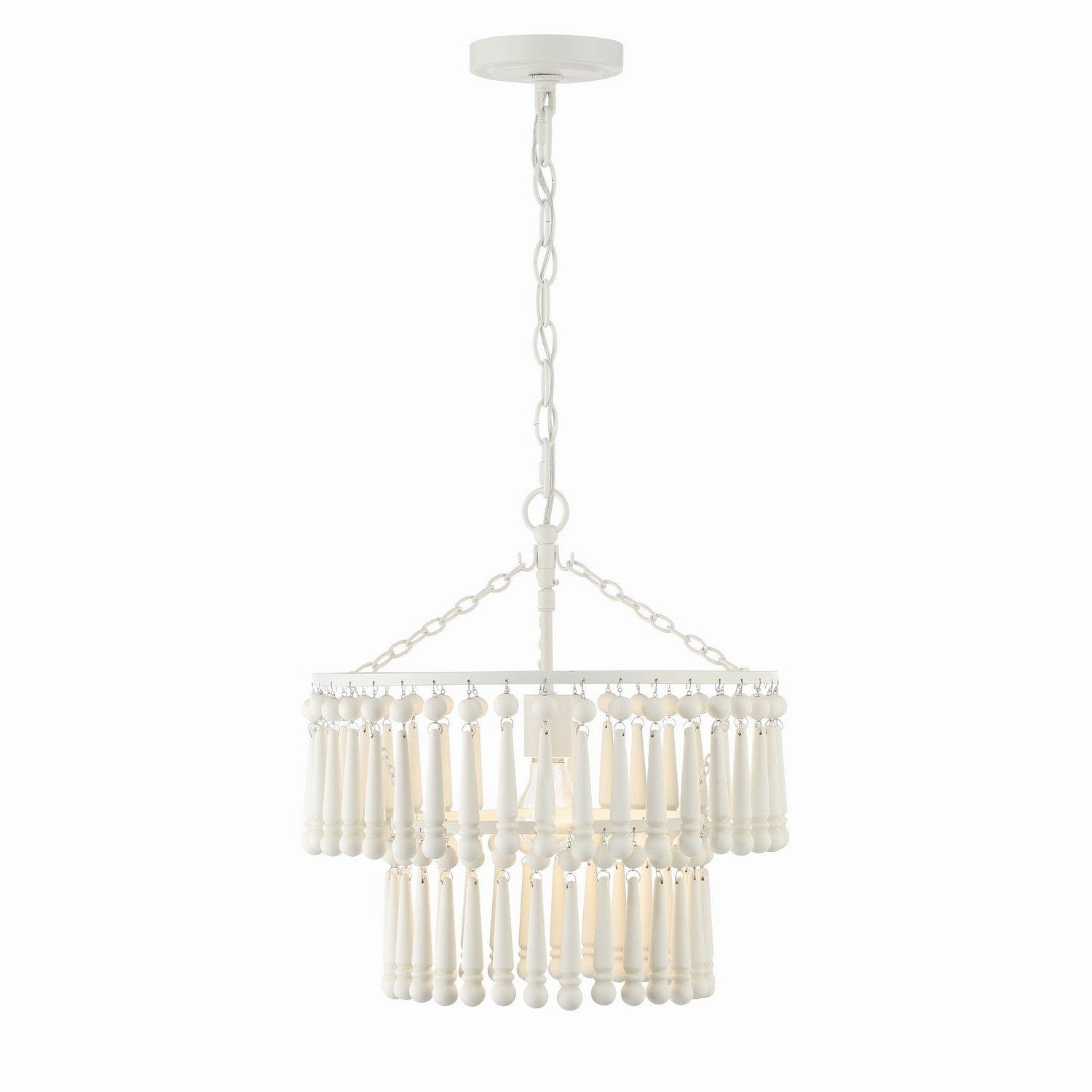 Crystorama - TIA-7100-MT - One Light Pendant - Tiana - Matte White