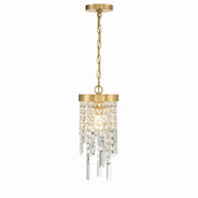 Crystorama - WIN-210-GA-CL-MWP - One Light Pendant - Winfield - Antique Gold