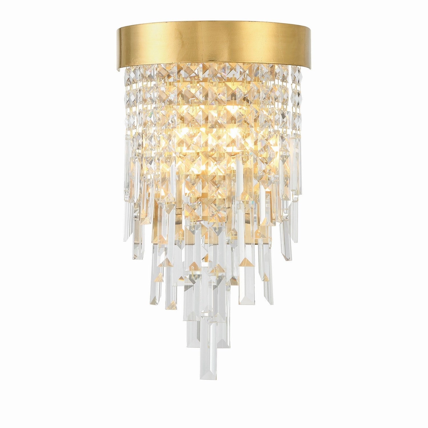 Crystorama - WIN-212-GA-CL-MWP - Two Light Wall Sconce - Winfield - Antique Gold