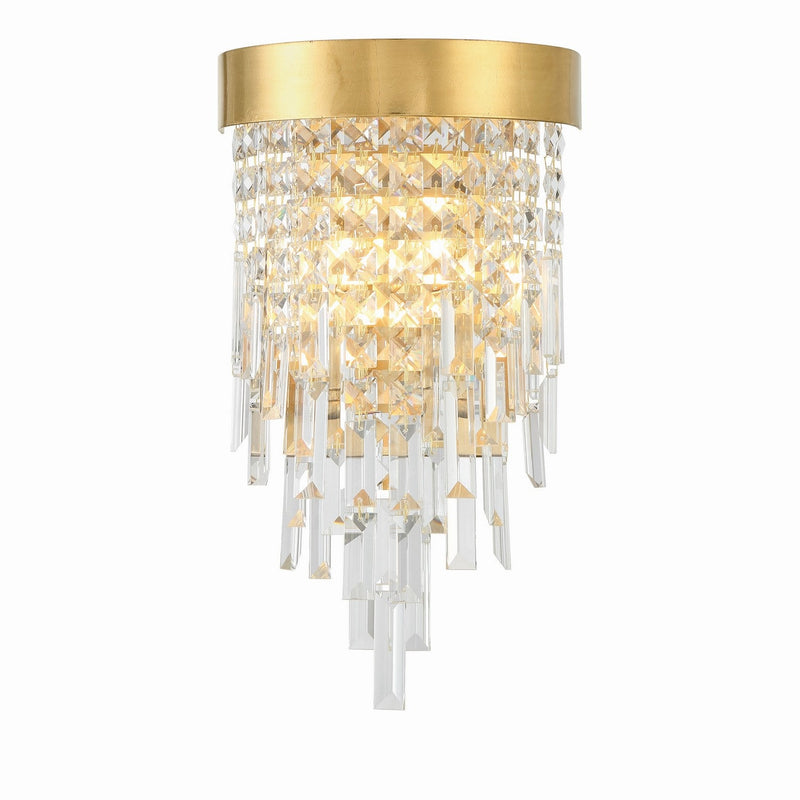 Crystorama - WIN-212-GA-CL-MWP - Two Light Wall Sconce - Winfield - Antique Gold