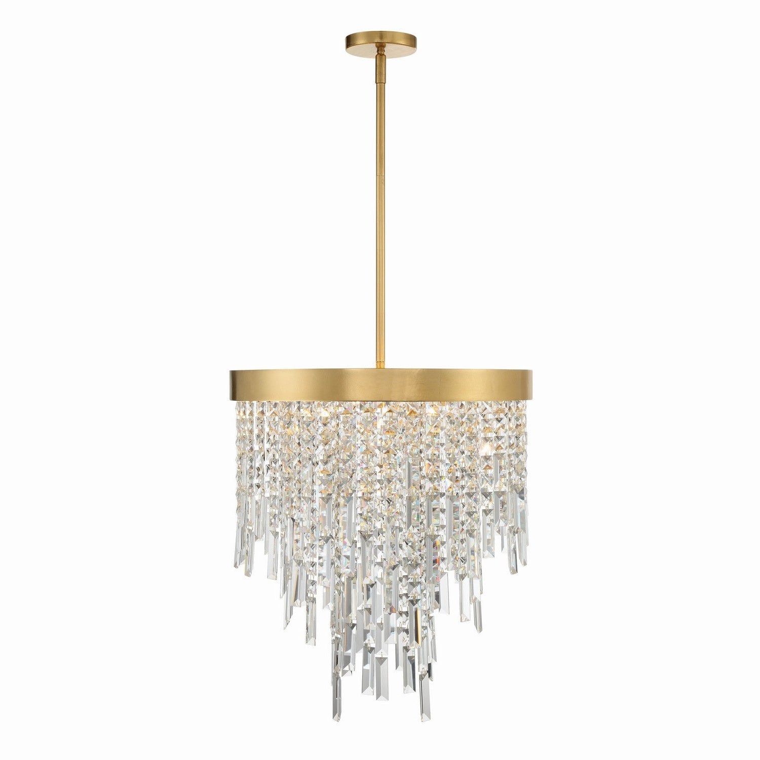 Crystorama - WIN-215-GA-CL-MWP - Five Light Chandelier - Winfield - Antique Gold
