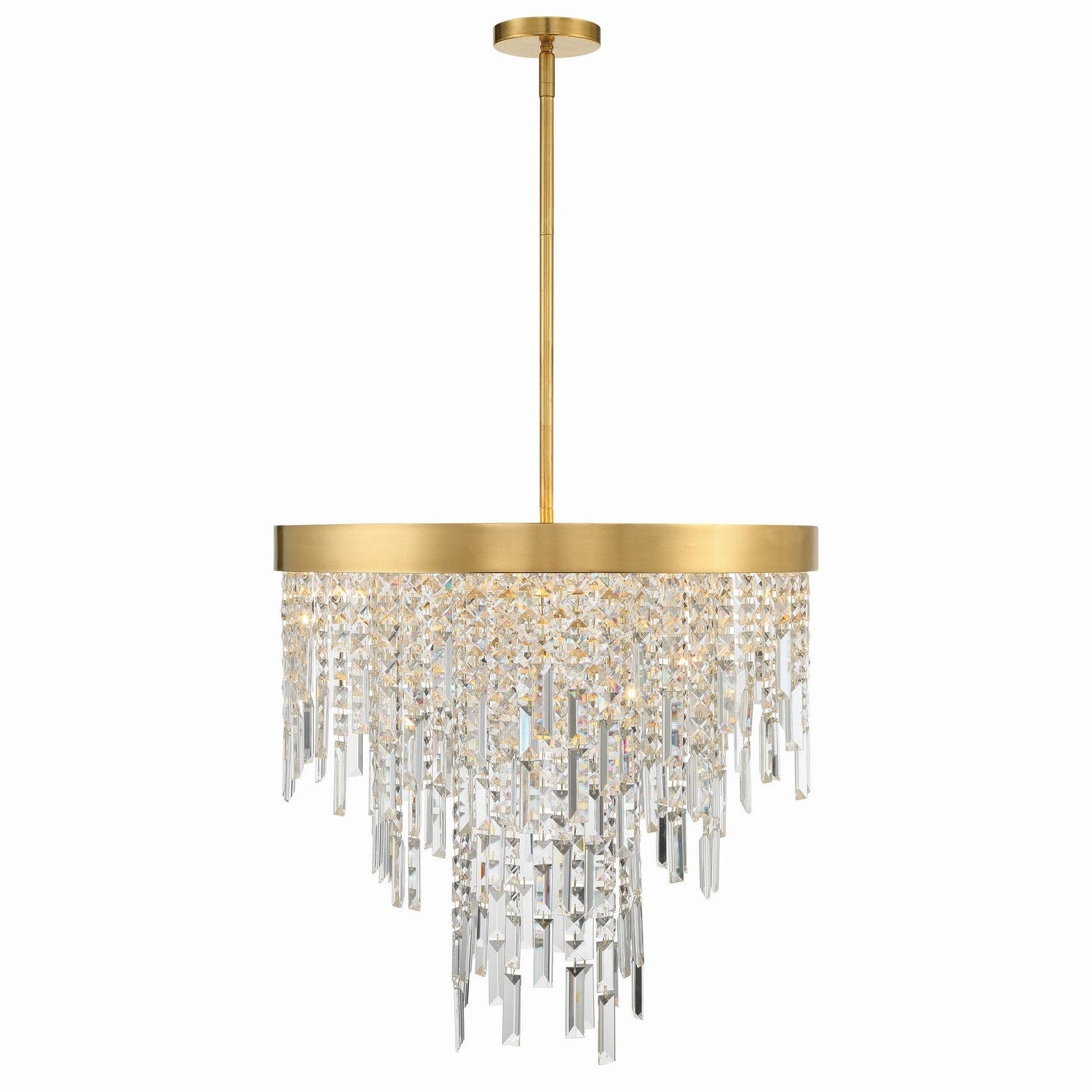 Crystorama - WIN-216-GA-CL-MWP - Six Light Chandelier - Winfield - Antique Gold