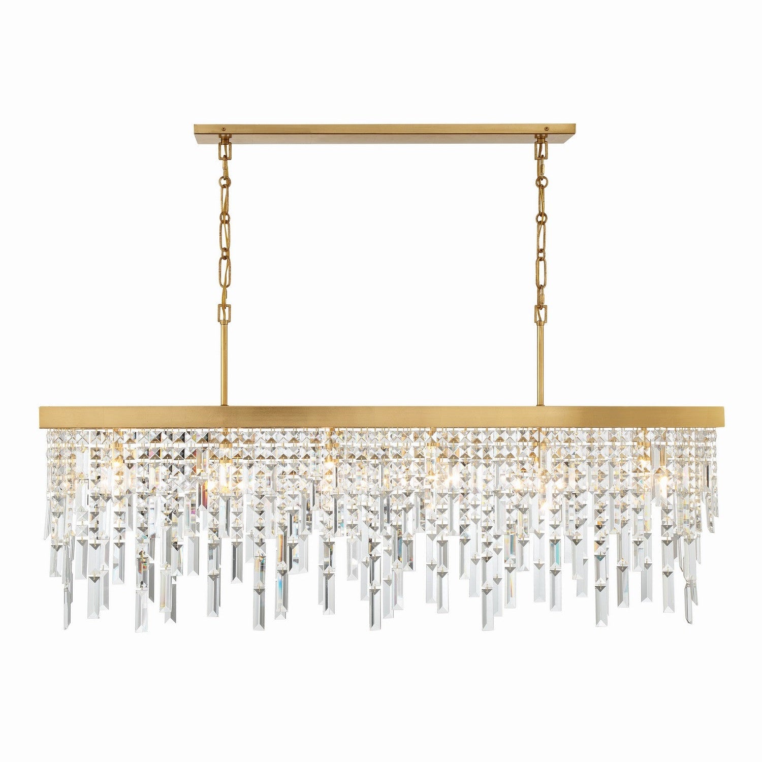 Crystorama - WIN-217-GA-CL-MWP - Six Light Chandelier - Winfield - Antique Gold