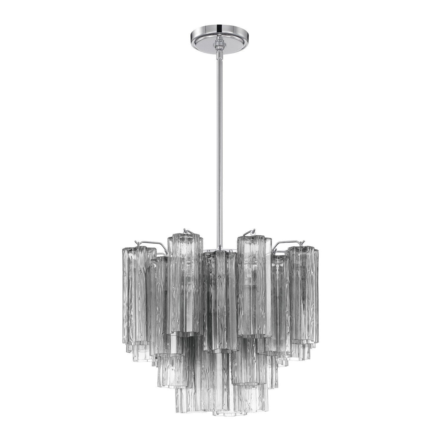 Crystorama - ADD-300-CH-SM - Four Light Chandelier - Addis - Polished Chrome