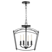 Quorum - 2812-14-59 - Four Light Dual Mount - Mantle - Matte Black