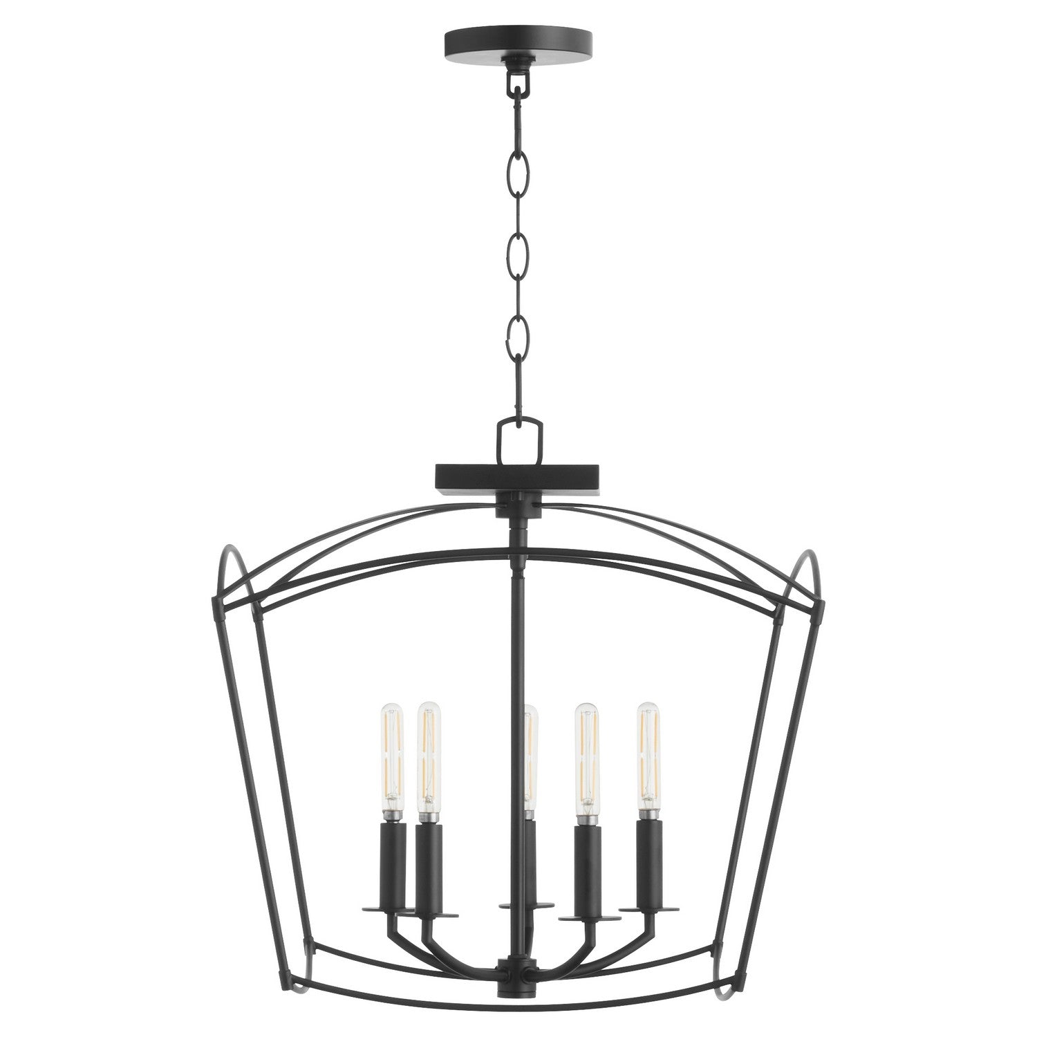 Quorum - 2812-18-59 - Five Light Dual Mount - Mantle - Matte Black