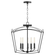 Quorum - 2812-18-59 - Five Light Dual Mount - Mantle - Matte Black