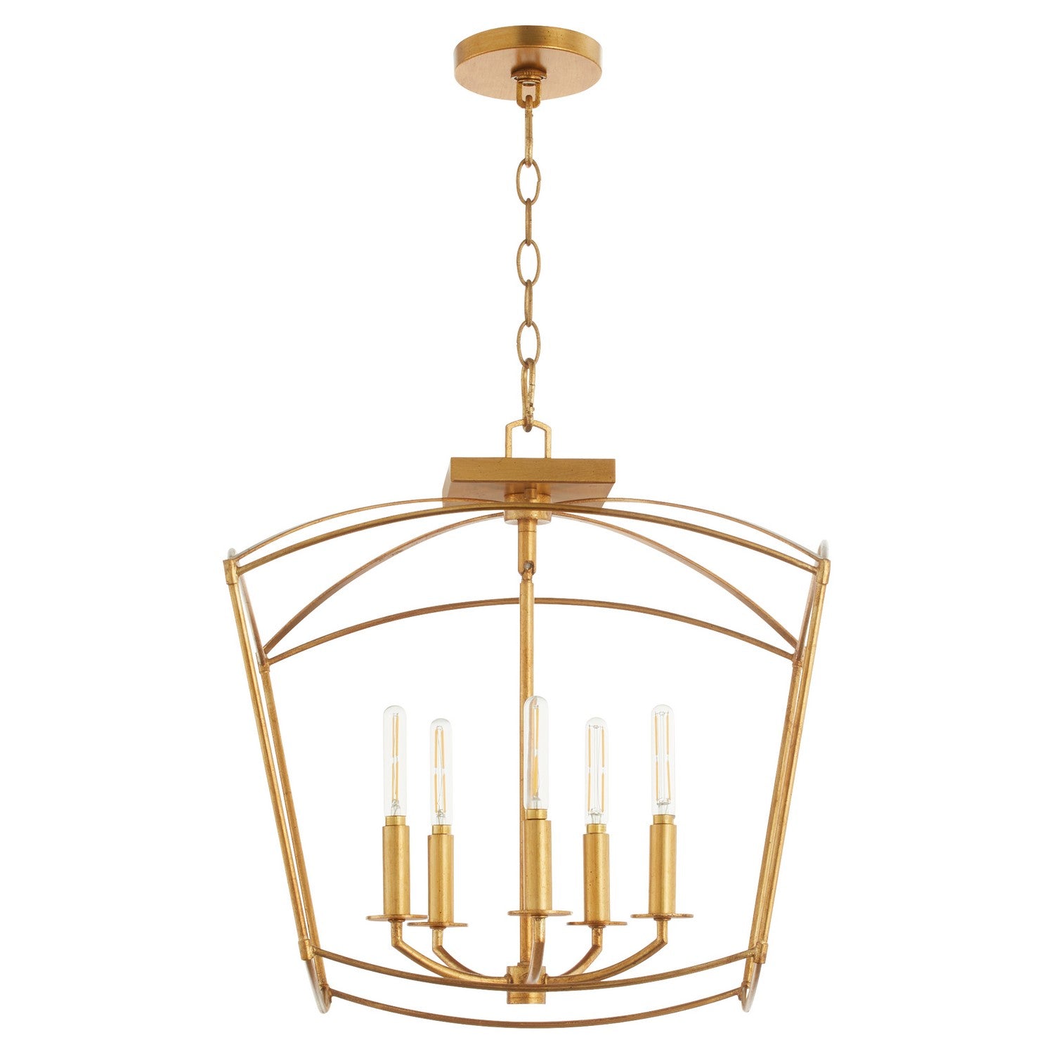 Quorum - 2812-18-74 - Five Light Dual Mount - Mantle - Gold Leaf