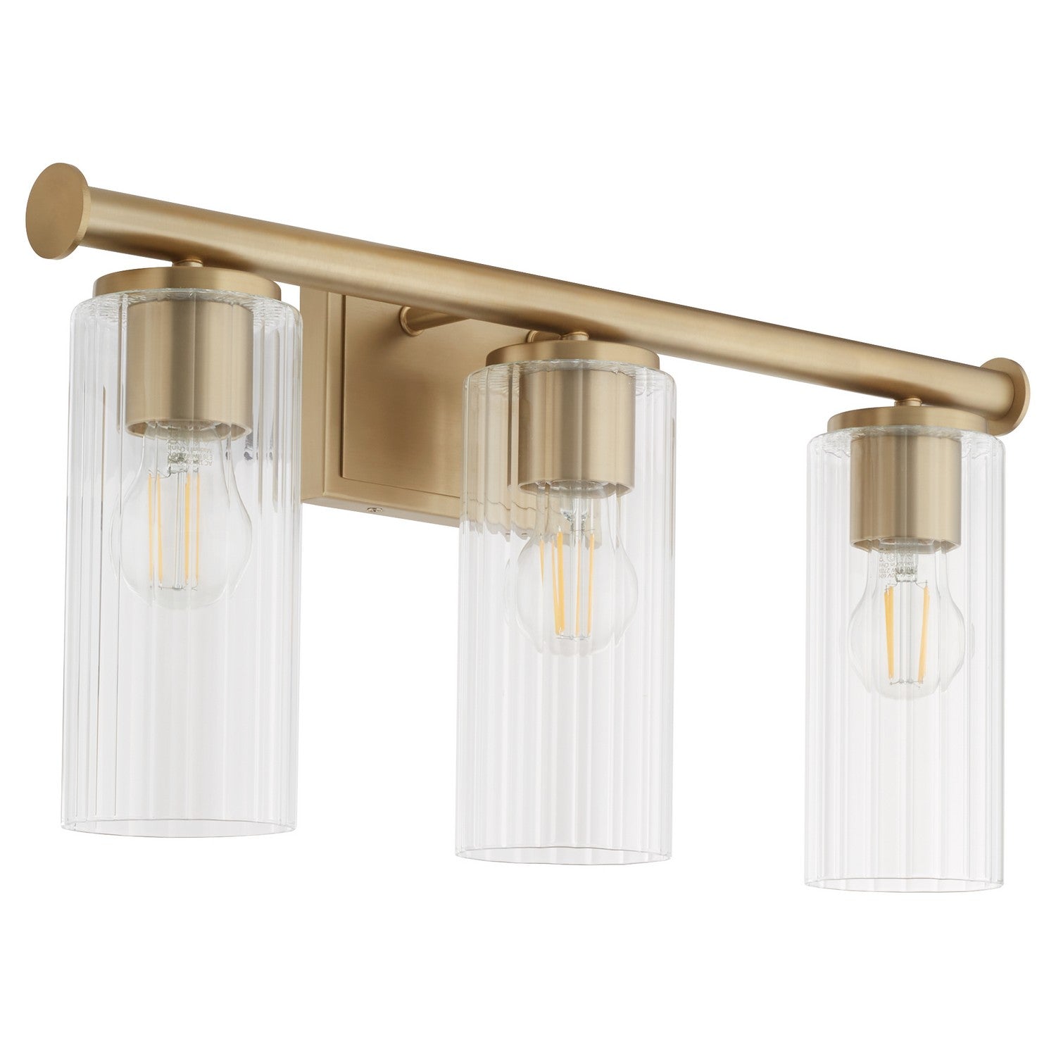 Quorum - 541-3-80 - Three Light Vanity - Mercier - Aged Brass
