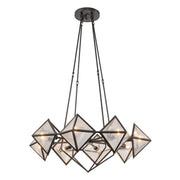 Alora - CH332830UBCR - Eight Light Chandelier - Cairo - Ribbed Glass/Urban Bronze