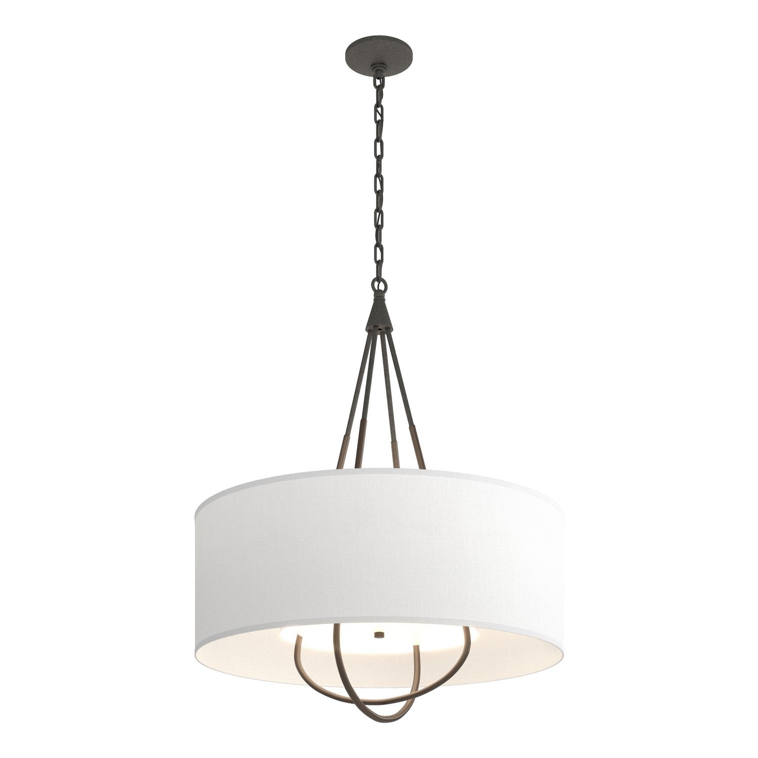 Hubbardton Forge - 104230-SKT-20-05-SF2811 - Four Light Pendant - Loop - Natural Iron