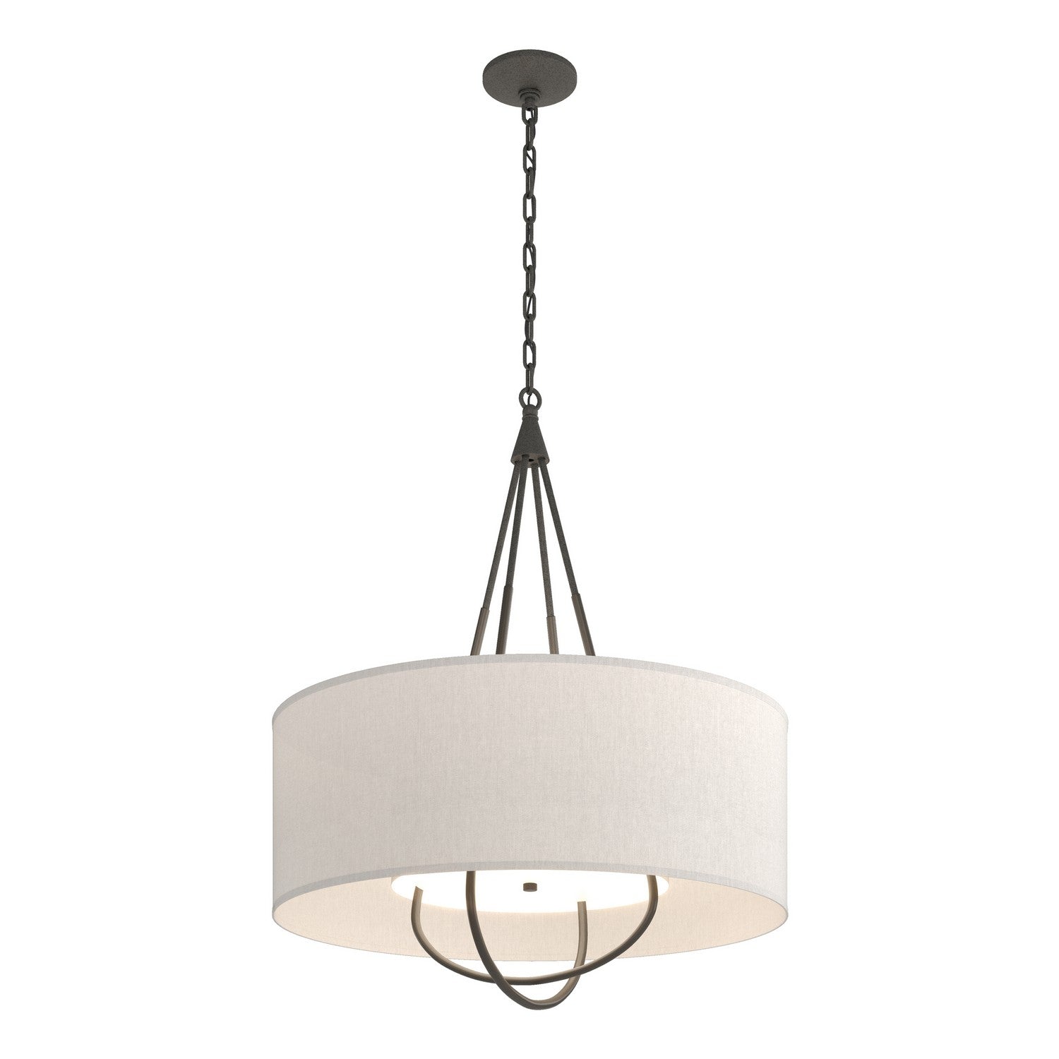 Hubbardton Forge - 104230-SKT-20-07-SE2811 - Four Light Pendant - Loop - Natural Iron