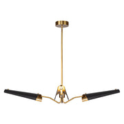 Alora - CH347346MBVB - LED Chandelier - Osorio - Matte Black/Vintage Brass